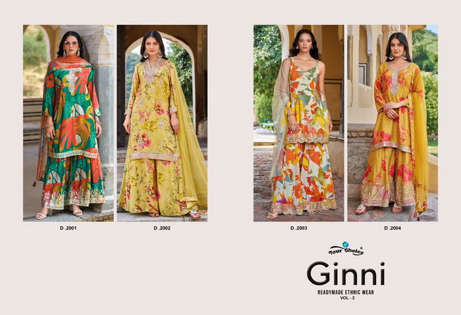 Ginni Vol 2 By Your Choice Chinon Designer Readymade Suits Suppliers In India